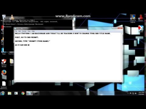 How to change name and title in CMD ll CMD Tutorial #1