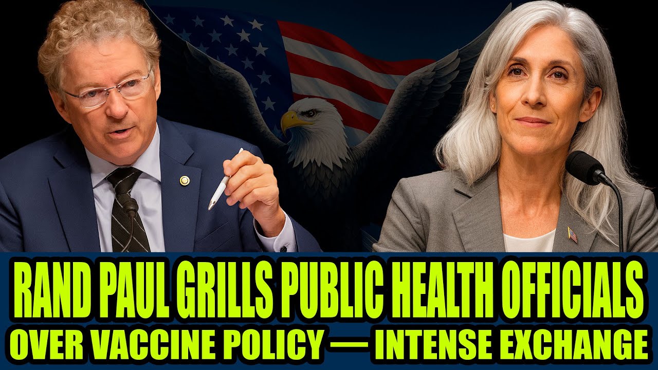 Rand Paul GRILLS Public Health Officials Over Vaccine Policy — Intense Exchange