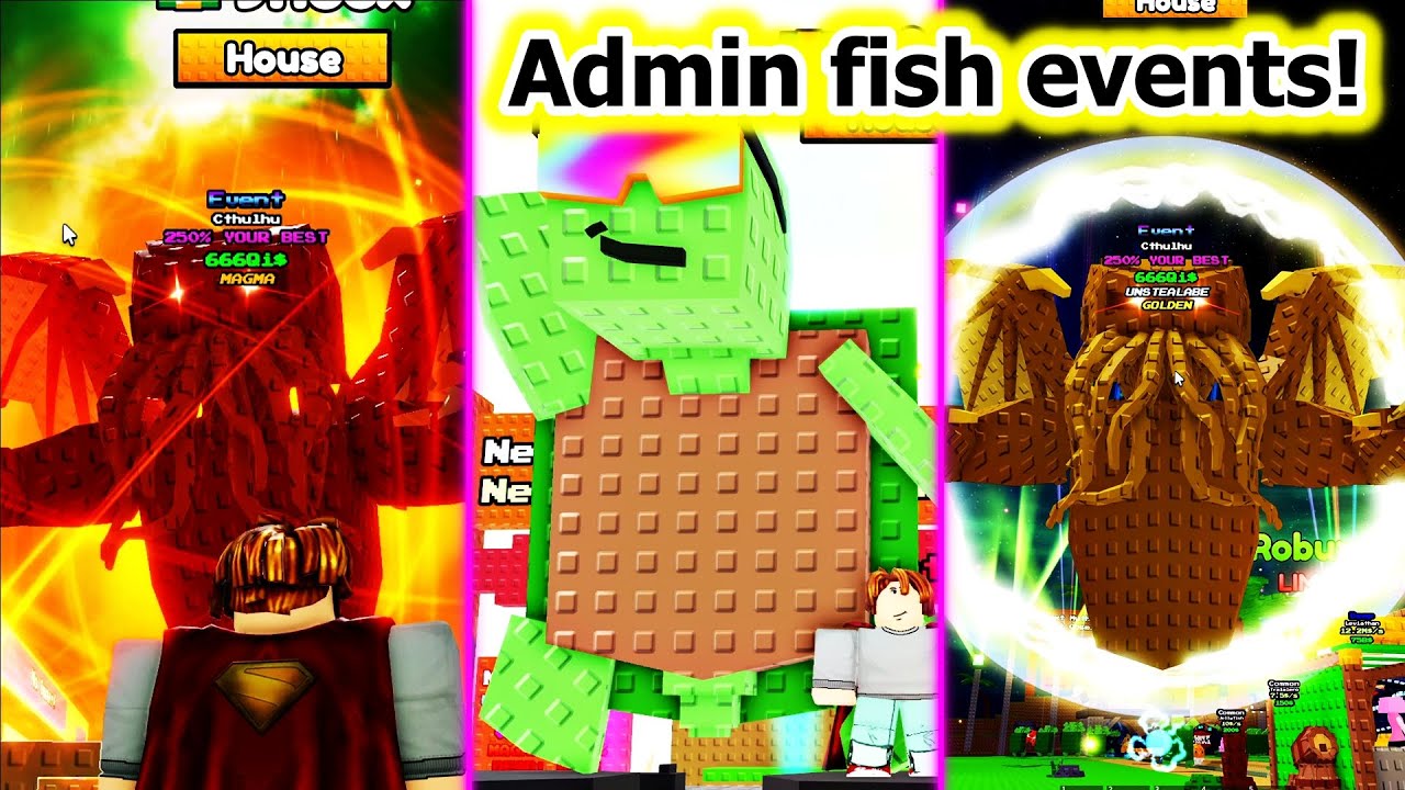 The craziest Admin Events! Roblox Steal A Fish!