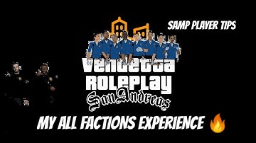 MY GTA SAMP ALL FACTION EXPERIENCE MINI TIPS AND GUIDE