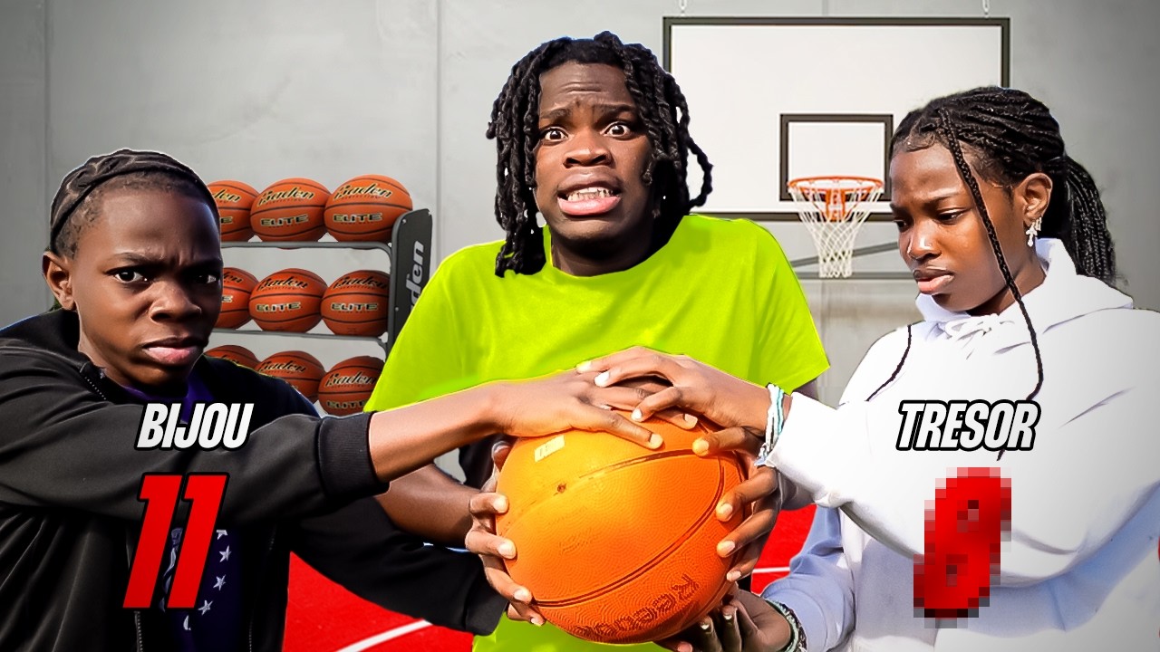 1V1 au Basketball entre Thebigjunii, Bijou et Trésor - partie 2
