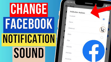 How to change facebook notification sound