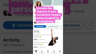 LinkedIn connections - get more yes’s with personalised invite button #linkedin #b2bgrowth