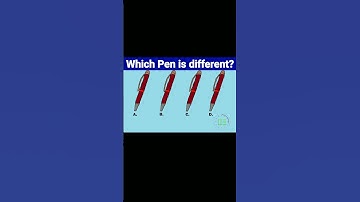 Which Pen is Different? #mind your logic #riddles game