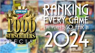 Ranking every game I've played SO FAR in 2024 | 1000 Subscriber Special
