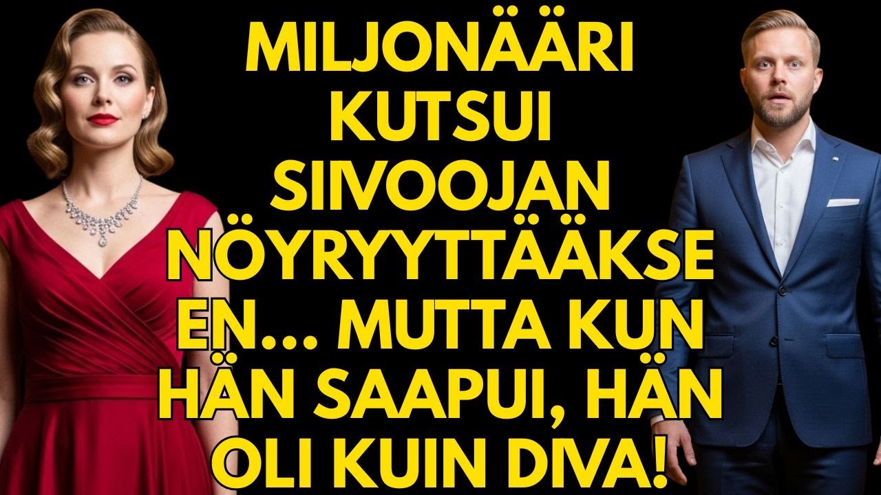 MILJONÄÄRI KUTSUI SIIVOOJAN NÖYRYYTTÄÄKSEEN… MUTTA KUN HÄN SAAPUI, HÄN OLI KUIN DIVA!