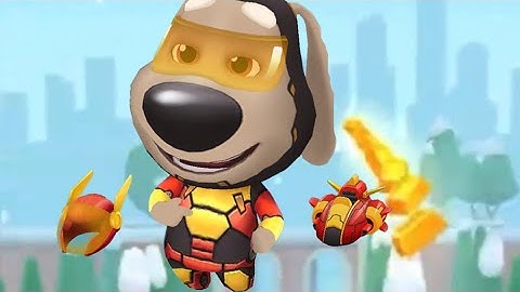 Talking Tom Gold Run - Turbo In Reverse Running Backwards Cool Full Screen Tablet Gameplay