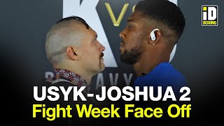 Oleksandr Usyk vs Anthony Joshua 2 Face Off In Saudi Arabia