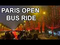 Paris at night open bus tour. What an awesome way to spend New Year&#39;s day!