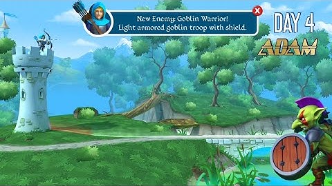 Tiny Archers - Gameplay Walkthrough Part 4 - Adam: Days 4-24 (iOS, Android)