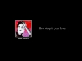 how deep is your love - maria augusta