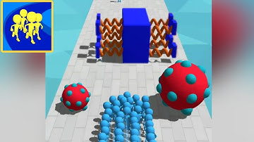 CROWD RUNNERS ALL LEVELS #55 GAMEPLAY WALKTHROUGH PART 9