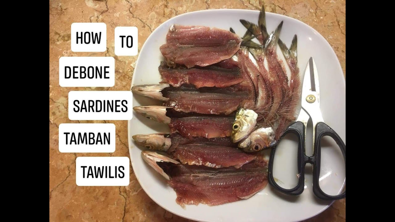 HOW TO DEBONE SARDINES QUICK and EASY Paano Magtanggal Tinik Ng Tamban YouTube