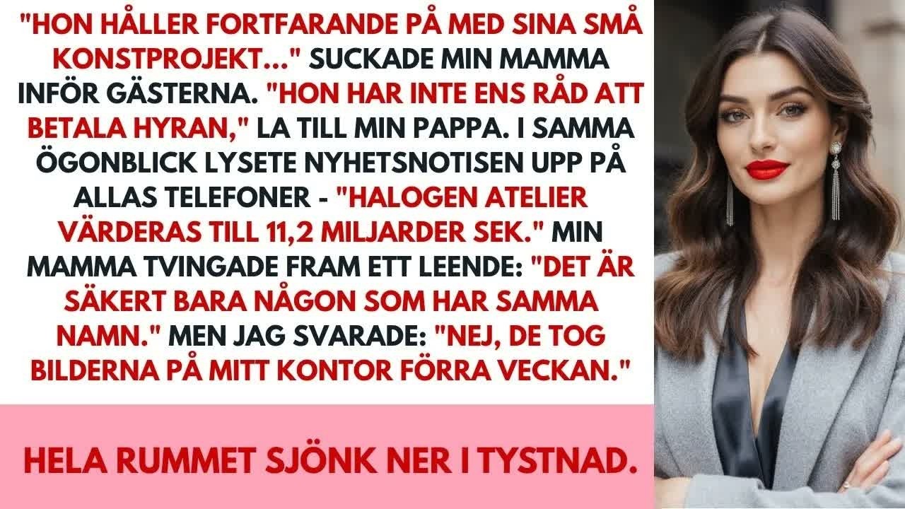 Jag satt längst ut vid sidobordet på mammas välgörenhetsgala, med vattenglaset som enda sällskap, när en man vid bordet frågade vad jag jobbade med. Innan jag hann svara log mamma och sa: "Hon...