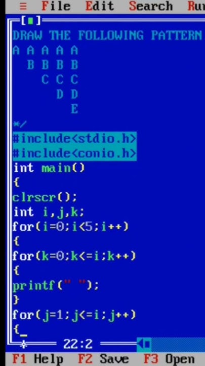 Pattern Program in C Programming - YouTube