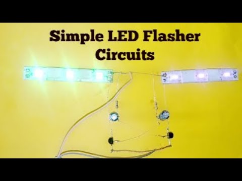 Top 2 Simple LED Flasher / Flip Flop Circuit with Transistor BC547 ...