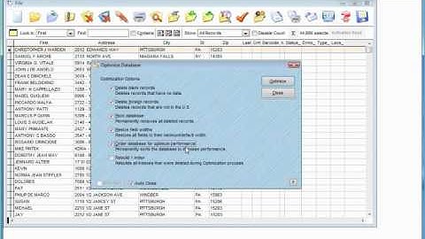 AccuZIP6 5.0 - Optimizing A Database
