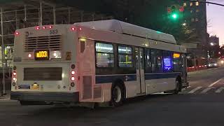 MTA Bus #583 on the B103 Limited with P/R "FARE REQUIRED"
