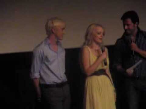 Draco (Tom) - Luna (Evanna) in Greek Harry Potter 6 Premiere