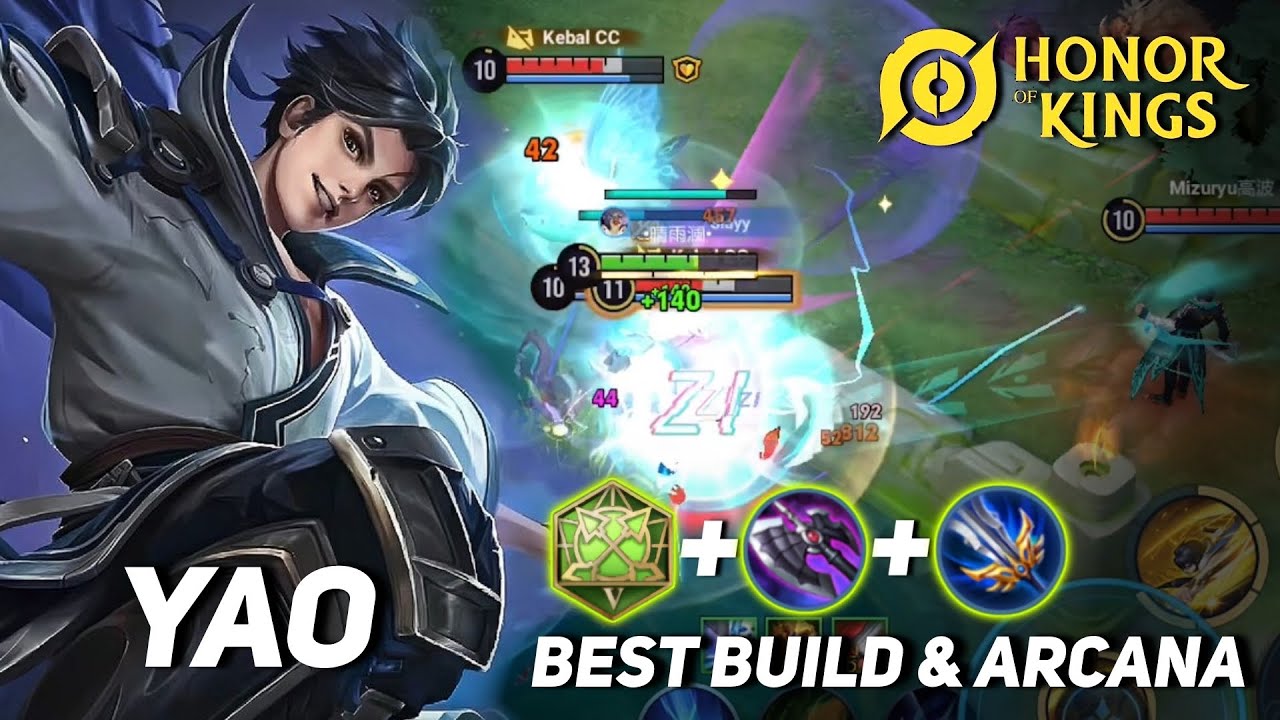 YAO Best Build & Arcana | 14 kill | Carry Team Feeder | Honor Of Kings