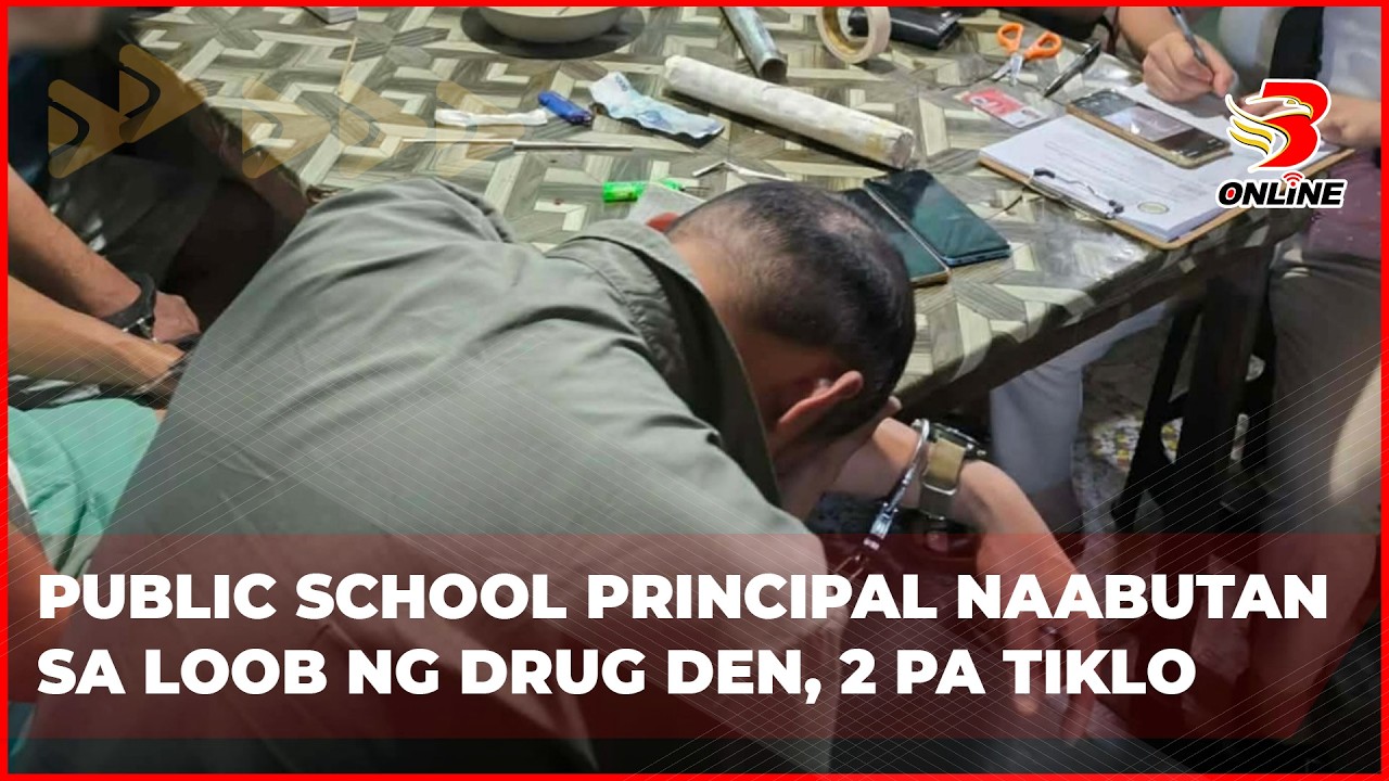 Public school principal naabutan sa loob ng drug den, 2 pa tiklo