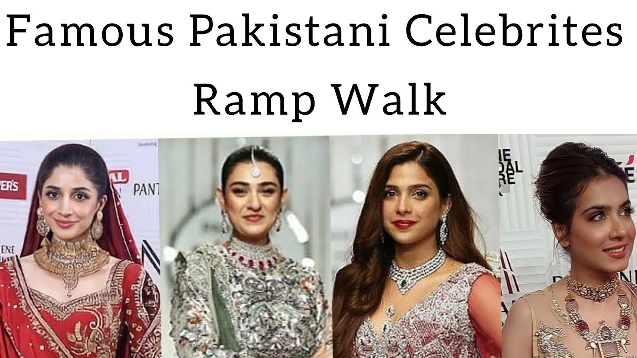 Pakistani Ramp Walk Pakistani Celebrites Ramp walk at pantine couture week|| #sarahkhan # ...