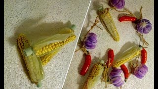 Кукуруза Декор на кухню Часть №3 / Видео урок Кукуруза Декор на кухню Часть №3 / Видео урок