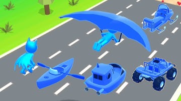 Shape-Shifting 🚲🚁🛶🚗 Game | All New Level Gameplay Walk-through #gaming #shapeshifting #game #games