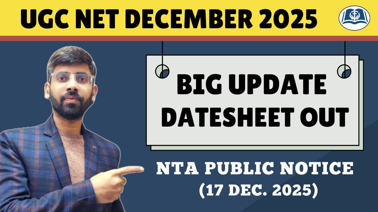 UGC NET December 2025 | Exam Calendar | Last 15 Days Strategy ...