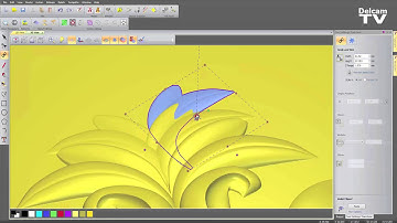 Interactively blending relief clipart in ArtCAM 2015 R2