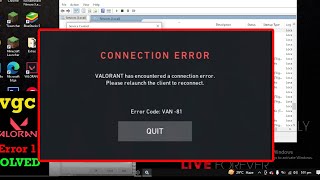 How to Fix Valorant Error Code VAN 81 | Valorant Connection Error | Latest 2023