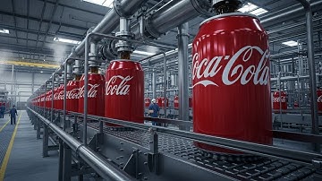 Inside a Modern Coca-Cola Can Filling Factory | How Coca-Cola Is Prepared, Filled  (Full Process)