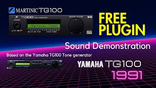 The FREE Yamaha TG100 Plugin 1991 - Sound Demonstration - YouTube