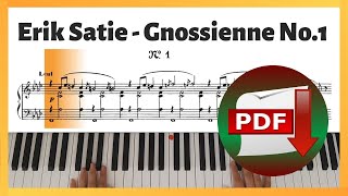 Erik Satie - Gnossienne No.1 | Piano Sheet Music | Piano Tutorial