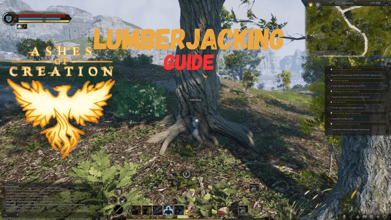 Ashes of Creation Alpha 2 | Everything You Need To Know About Lumberjacking!
