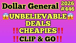 2026#446😱Dollar General Couponing😱UNBELIEVABLE DEALS‼️CHEAPIES‼️CLIP & GO‼️MUST WATCH👀👀