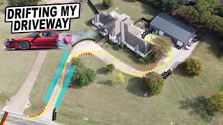 Turning my Driveway into a Drift Track! Linking it with my S13!