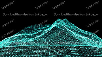 Wireframe mountain. Digital landscape