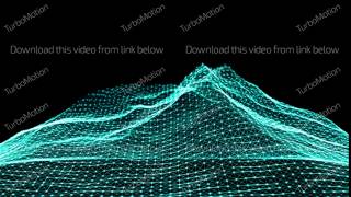 Wireframe mountain. Digital landscape