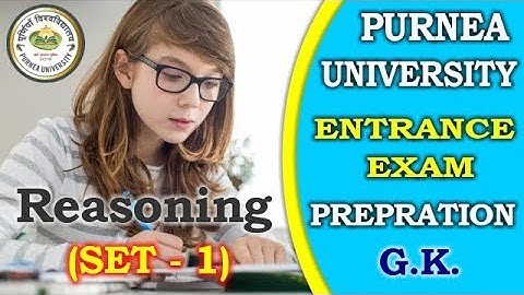 purnea university entrance exam prepration | Reasoning Questions And Answers