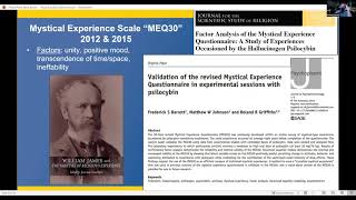 Matthew Johnson - Therapeutic Effects of Psilocybin