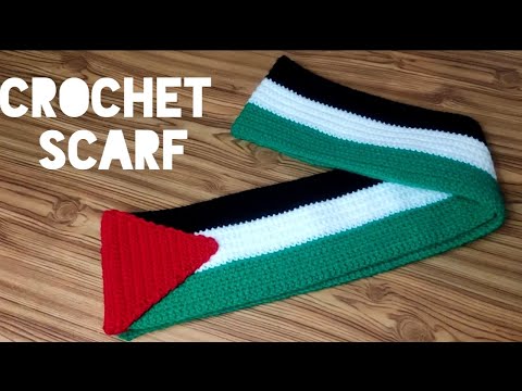     طريقه عمل كوفيه علم فلسطين باسهل طريقه