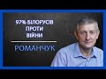 Ярослав Романчук. 97% беларусов против войны