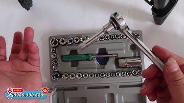 Bộ Khẩu Siết ốc đa năng 40 chi tiết giá cực sốc 64k hàng sẵn