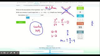 IXL - Find properties of hyperbolas from equations in general form (Algebra 2 practice)
