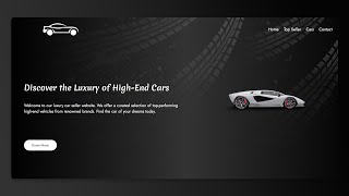 Cars Website using ReactJs and Three.js || ReactJs Website || Three.js Website