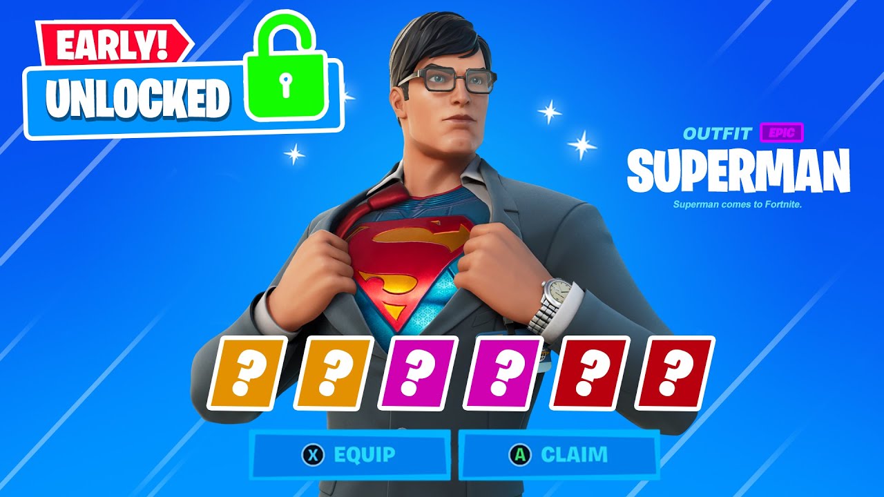 Fortnite FREE Superman SKIN and EMOTE Rewards!... (Superman Rewards Fortnite)