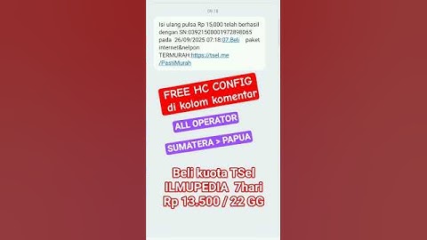 GRATIS-CONFIG.hc #EDUKASI #ILMUPEDIA 7hari (dari 6 #SSH server)