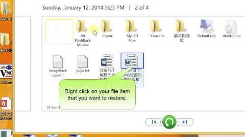 How to restore files from history in Windows 8 and 8.1