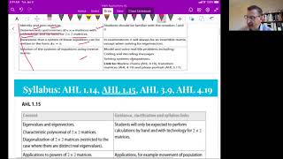Math Apps HL Unit 9 Video 1: Matrices - Introduction